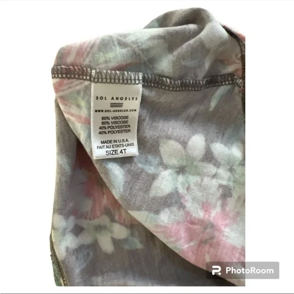 Sol Angeles tropical tank swing dress 4T - Picture 3 of 4